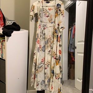 Long maxi floral dress